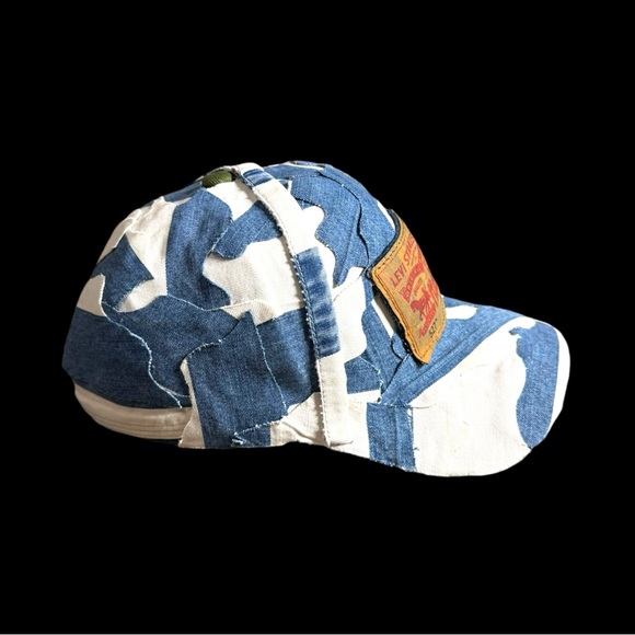 Unisex Custom made patchwork denim cap - Picture 14 of 16